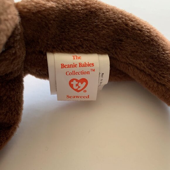 TY Beanie Babies "Seaweed" - 1996 Original Retired with Tags - Style 4080 - Picture 8 of 15